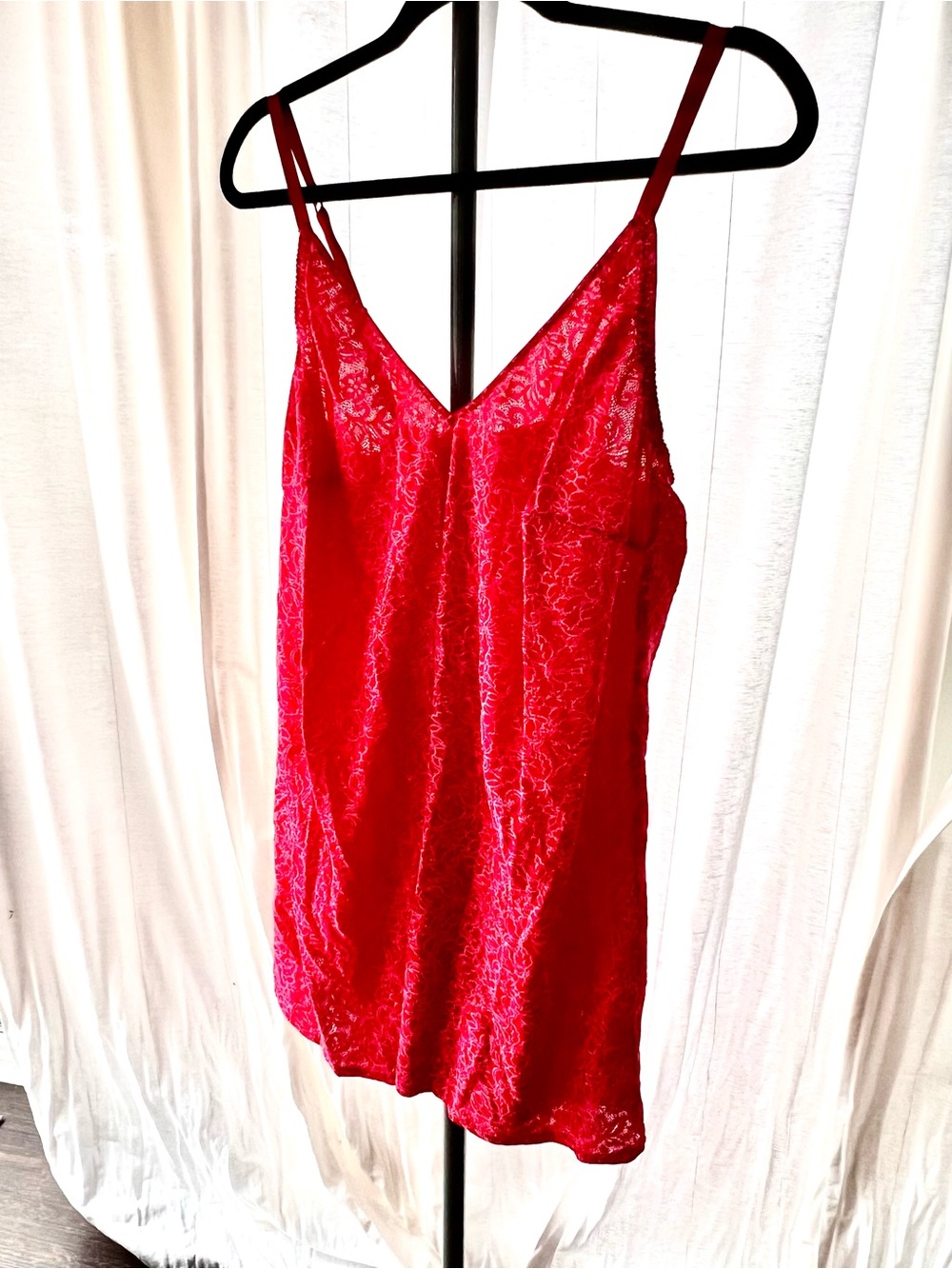 Cacique Red Lace Chemise Slip